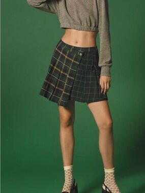 Mare Mare Asymmetrical Pleated Skirt